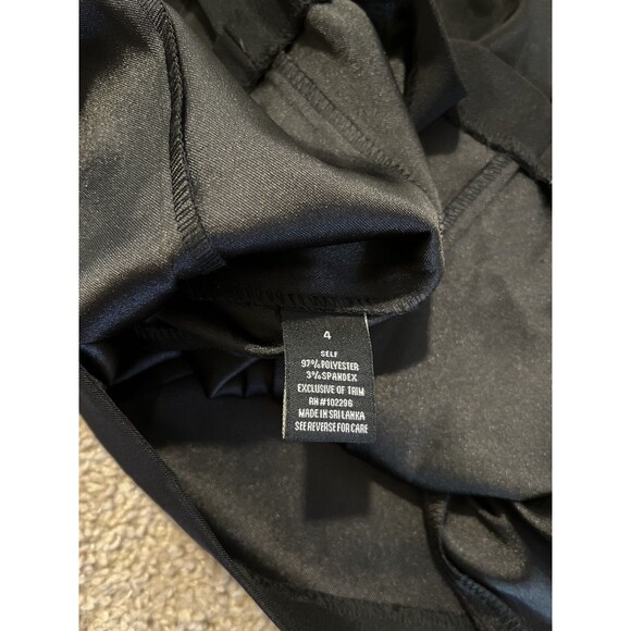 Dressbarn Dress Barn Rhinestone Neckline Embellished Bib Black Dress Size 4 NWT - Picture 5 of 11